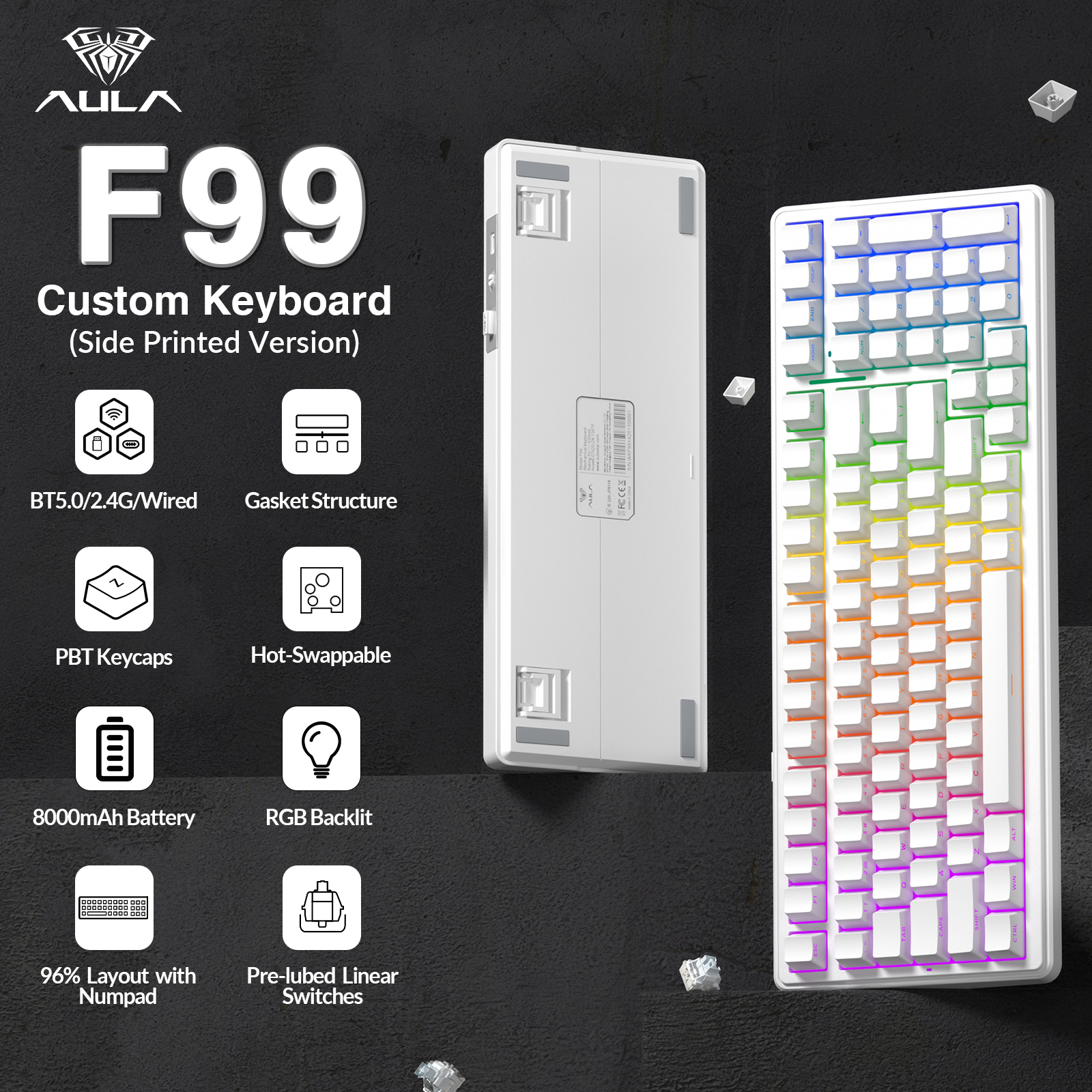 Pc Gaming Upgrades - AULA F99 Upgrade Version 99% Layout