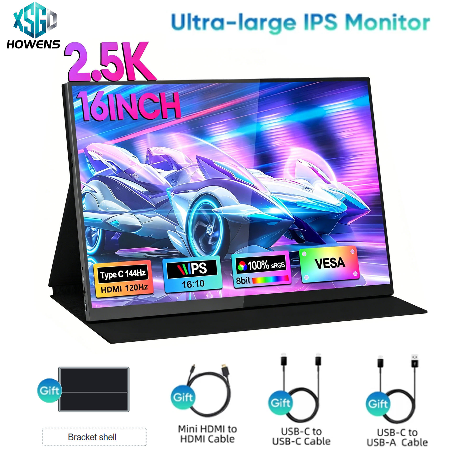 Pc Gaming Vs Ps5 - 14/15.6/16inch Portable Non Touch Monitor 4K