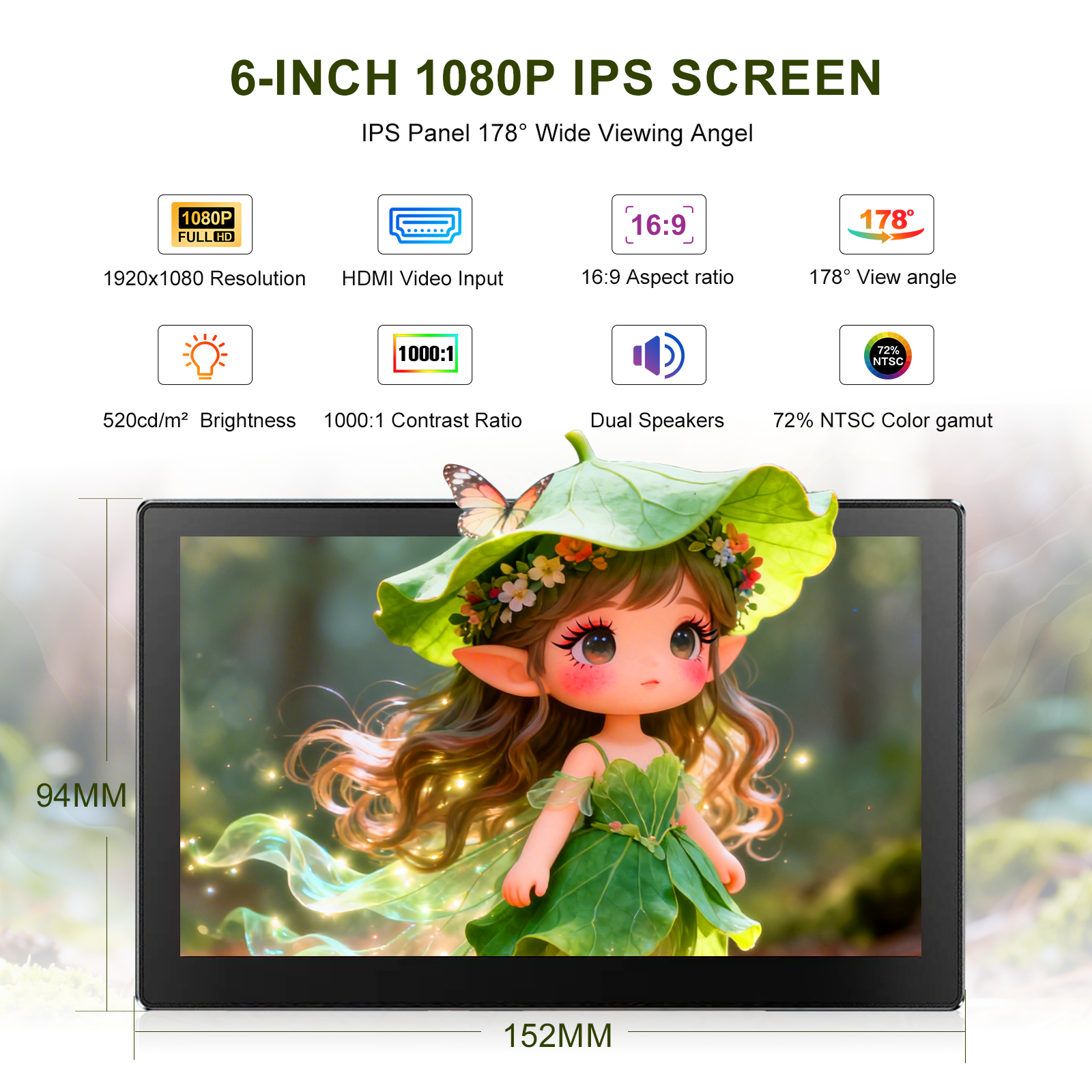 Unew 6 inch 1920x1080 IPS Port - Pc Gaming Vs Ps5 recensione e prezzo