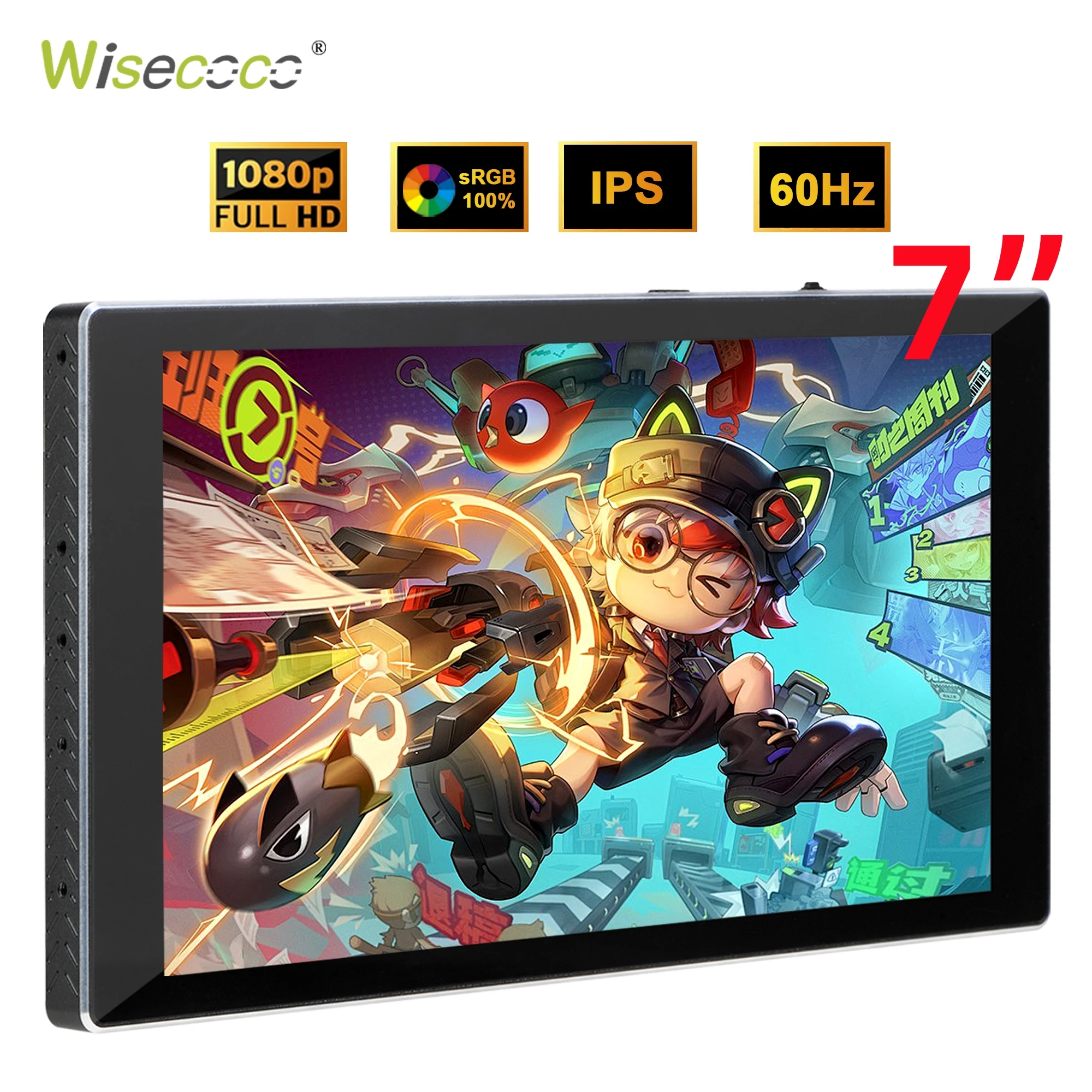 Wisecoco 7 inch 1920x1080 Port - Pc Gaming Vs Ps5 recensione e prezzo