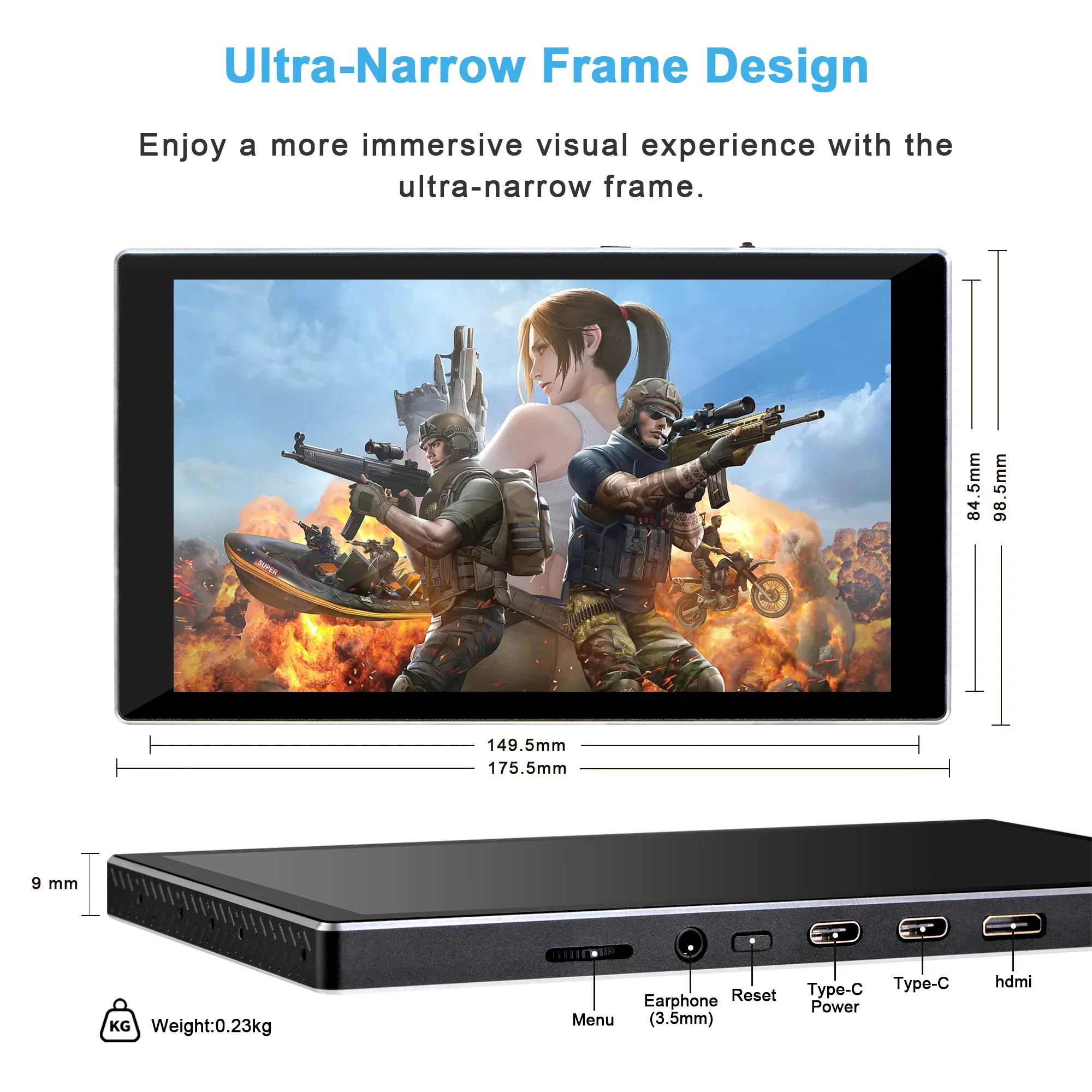 Wisecoco 7 inch 1920x1080 Port - Pc Gaming Vs Ps5 recensione e prezzo