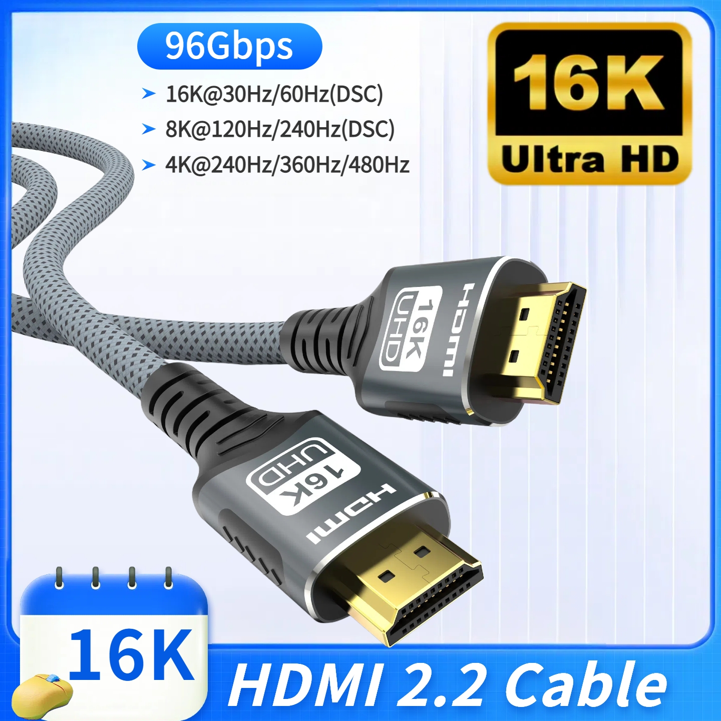 HDMI 2.2/2.1/2.0 Cable 16K@60H - Pc Gaming Vs Ps5 recensione e prezzo
