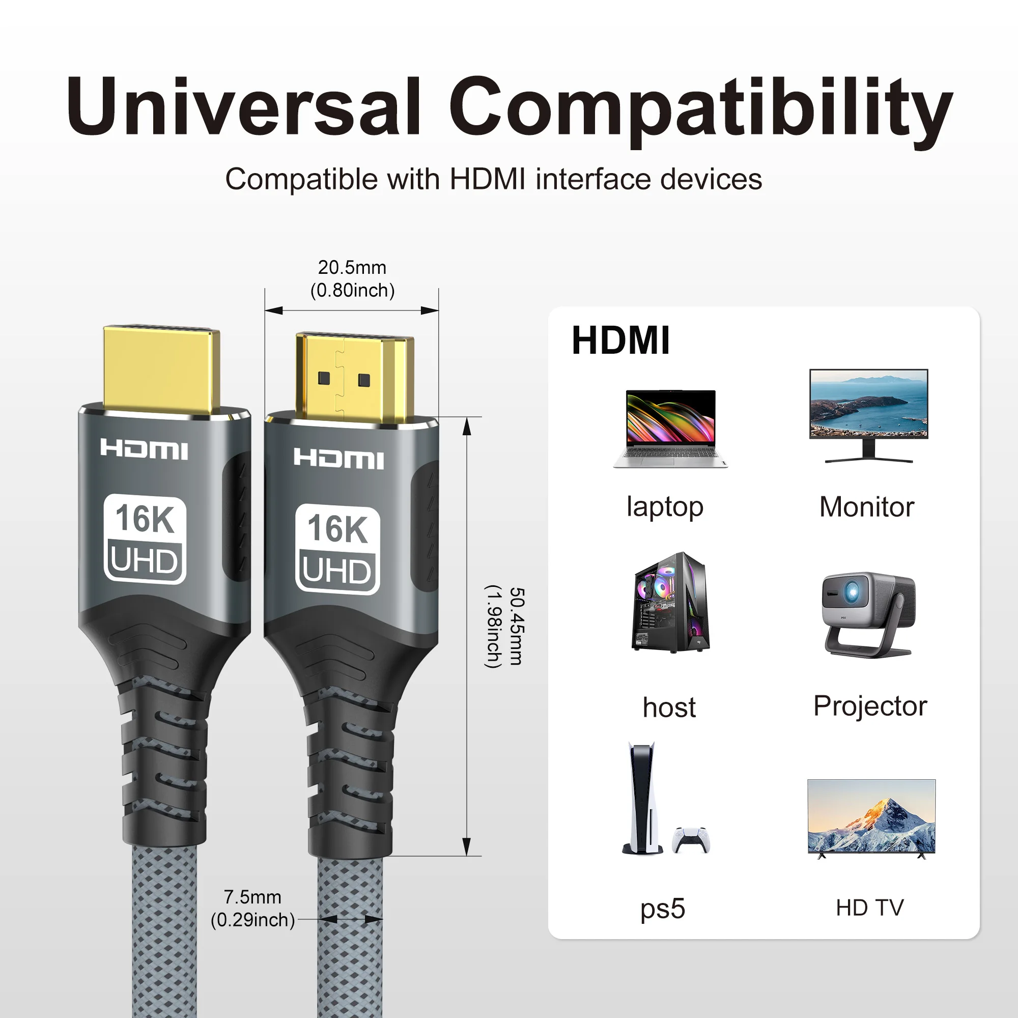 HDMI 2.2/2.1/2.0 Cable 16K@60H - Pc Gaming Vs Ps5 recensione e prezzo