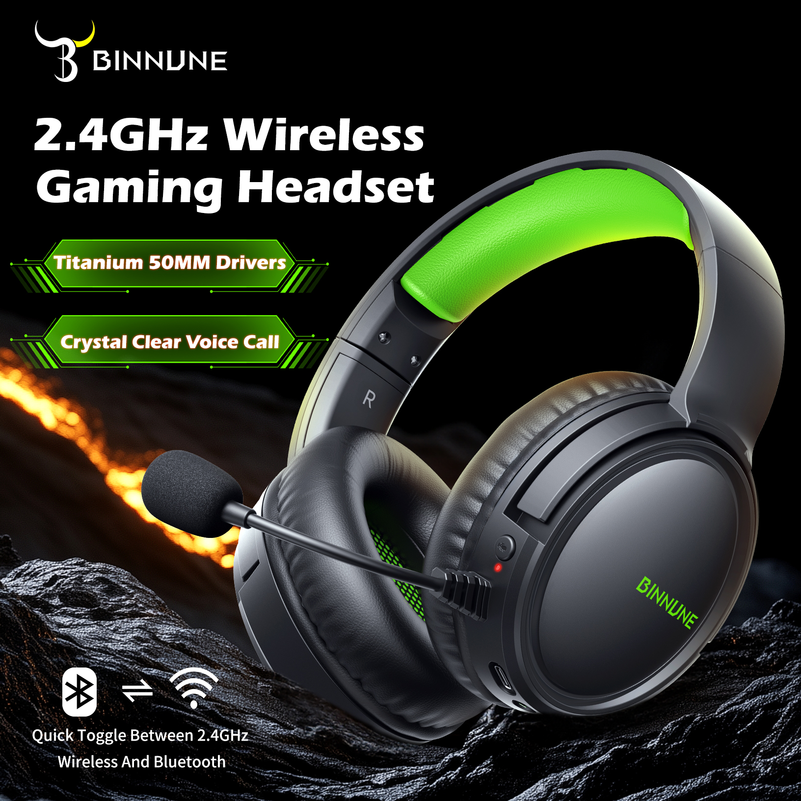 BINNUNE 2.4GHz Wireless Gaming - Pc Gaming Vs Ps5 recensione e prezzo