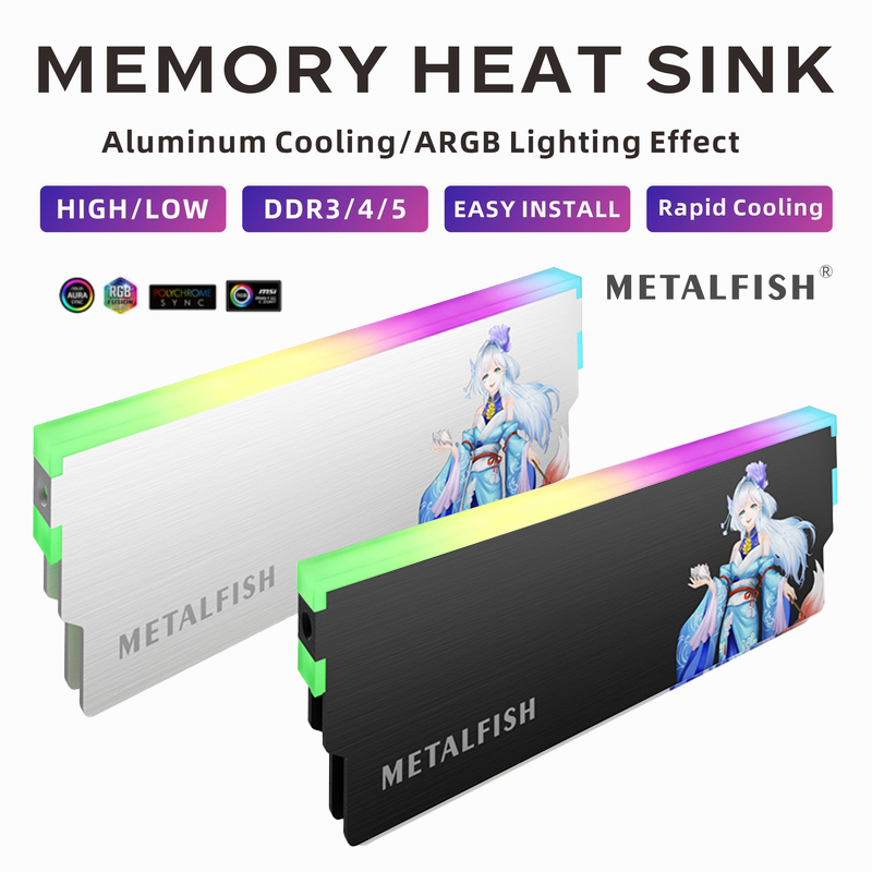METALFISH DRAM Heatsink 5V-3PI - Pc Gaming Ddr3 recensione e prezzo