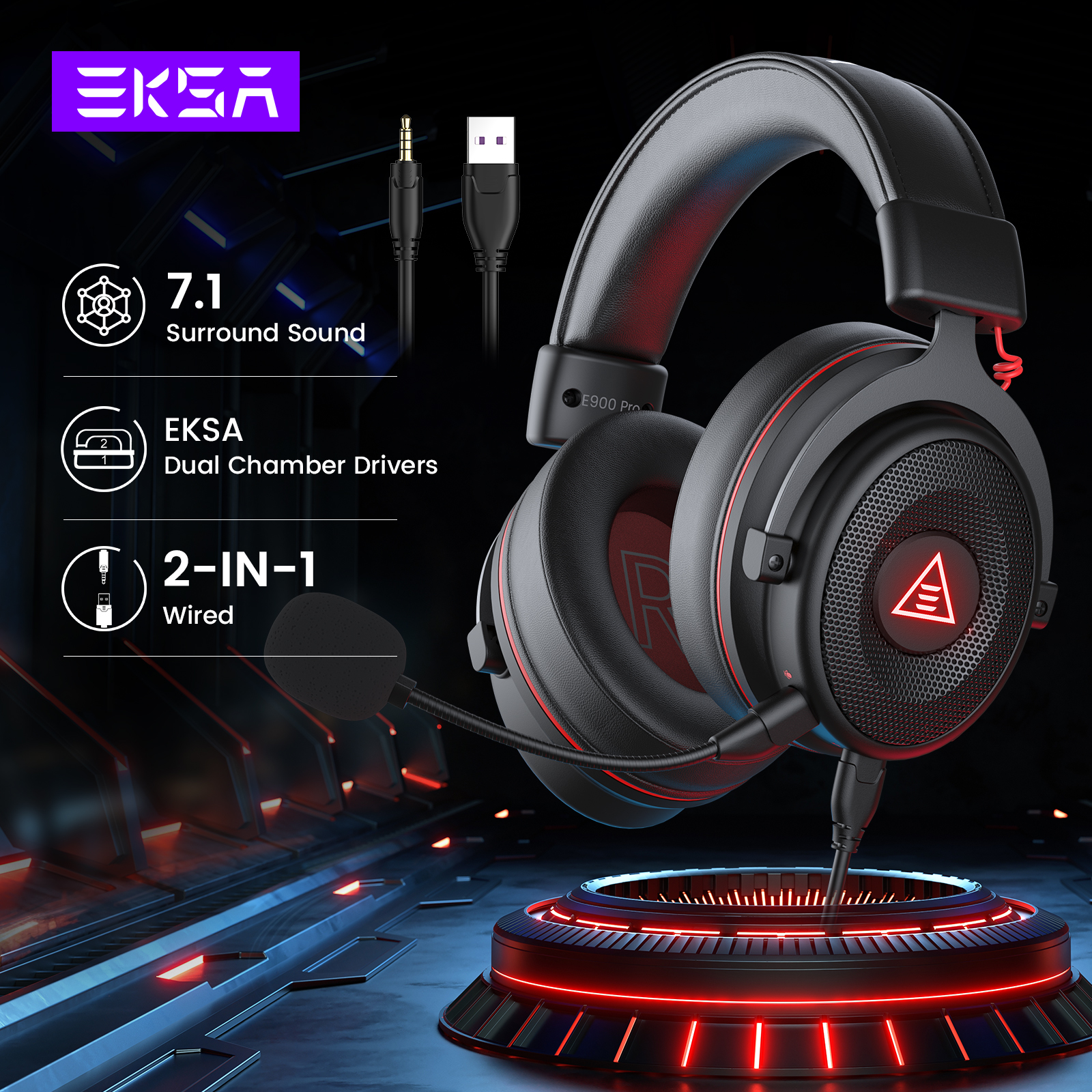 EKSA PC Gaming Headphones Over - Pc Gaming Upgrades recensione e prezzo